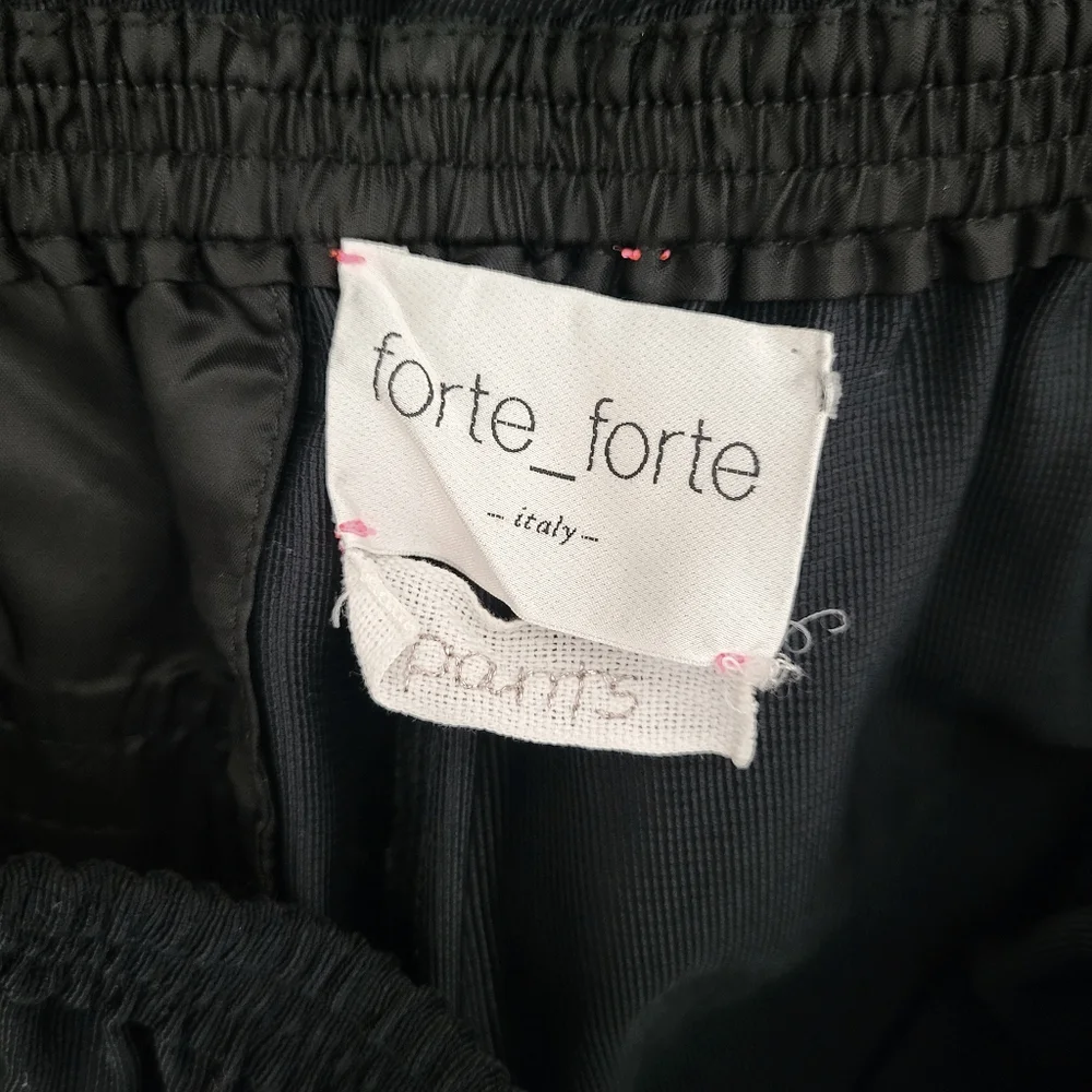 Forte _ Forte High Waist Wide Leg Pull On Pants In Black - Picture 8 of 11